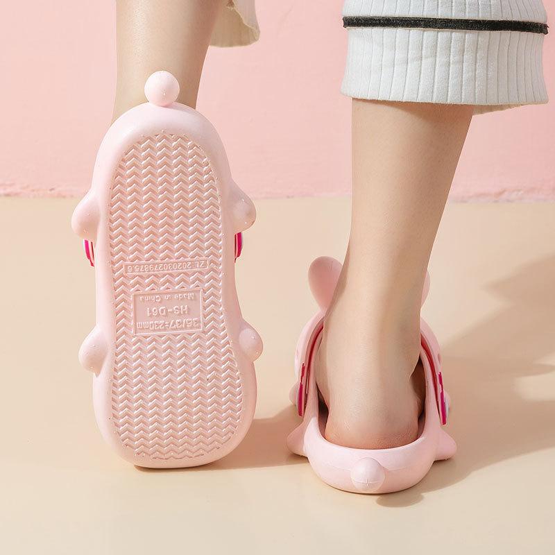 Sandal anak perempuan karet sepatu anak cewek sepatu sandal pao pao bentuk kelinci lucu