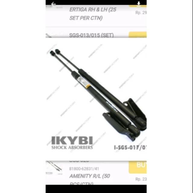 shock bagasi suzuki splash shockbagasi splash