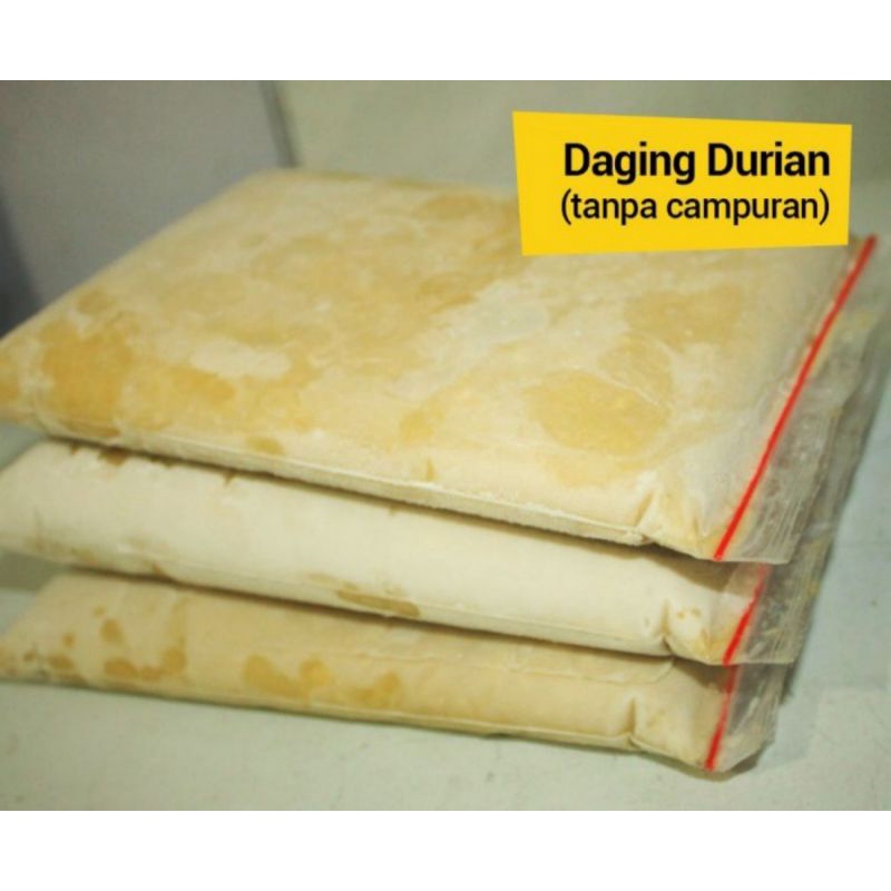 ✔SJLSTORE Daging Durian Tanpa Biji Kupas Premium Eksport 1kg Terlaris Murni Tanpa Oplosan Untuk Baha