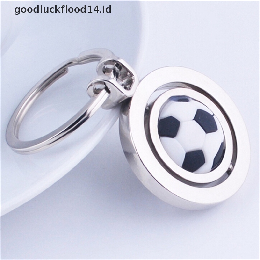 [OOID] 3D Sports Rotating football soccer Keychain Keyring Key Chain Ring Key Fob ball ID