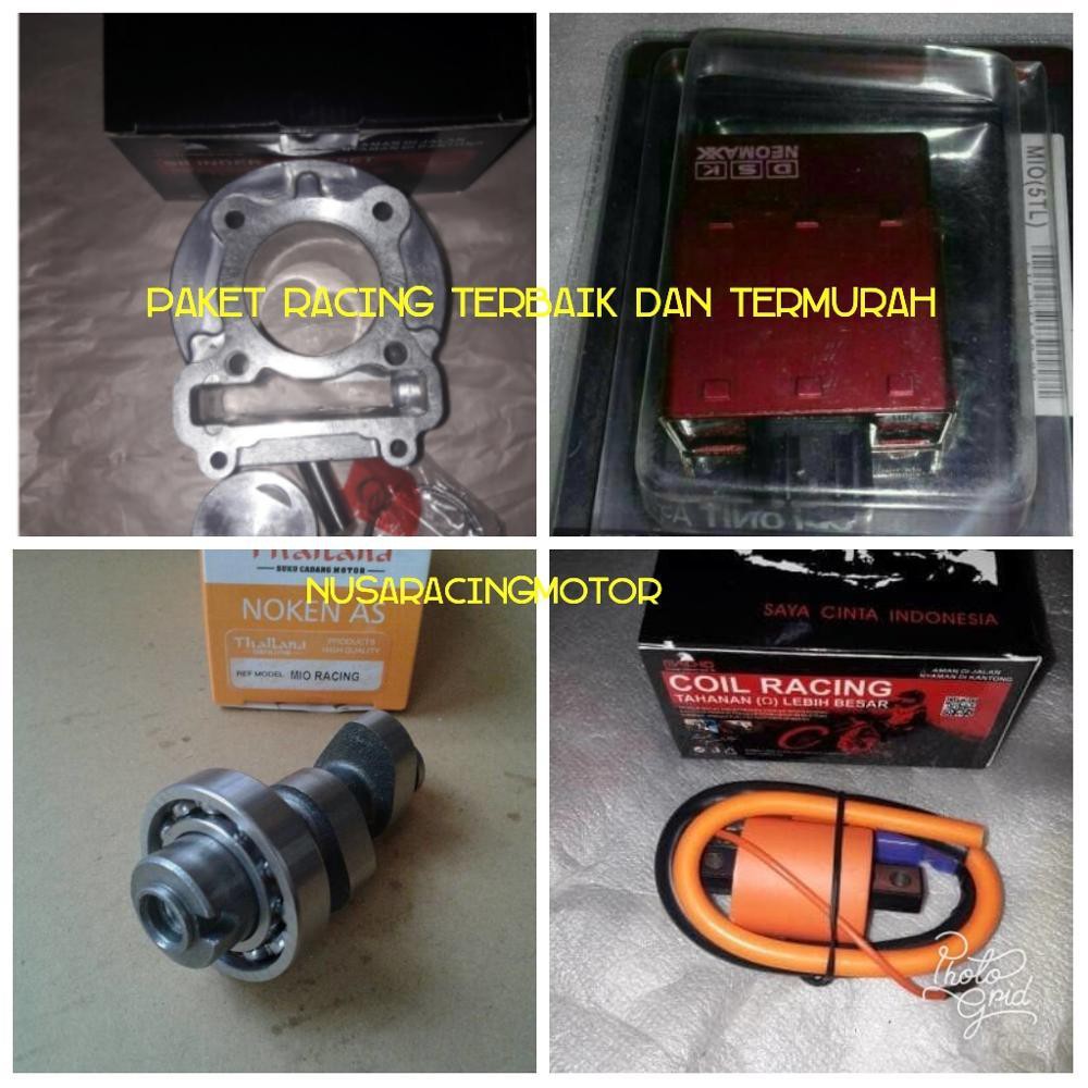 Paket Racing Terbaik Motor Mio Boring 58.5 Set Macho Kompresi Oke Noken As Racing Mio Cdi Unlimate