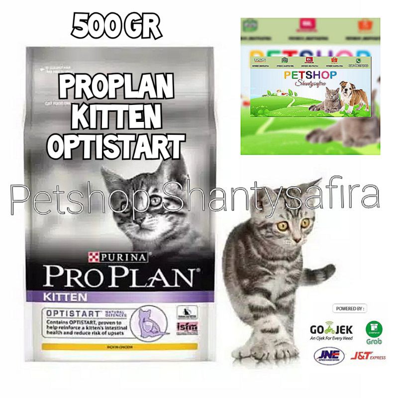 MAKANAN KUCING PROPLAN KITTEN 500 GR BERAT REAL