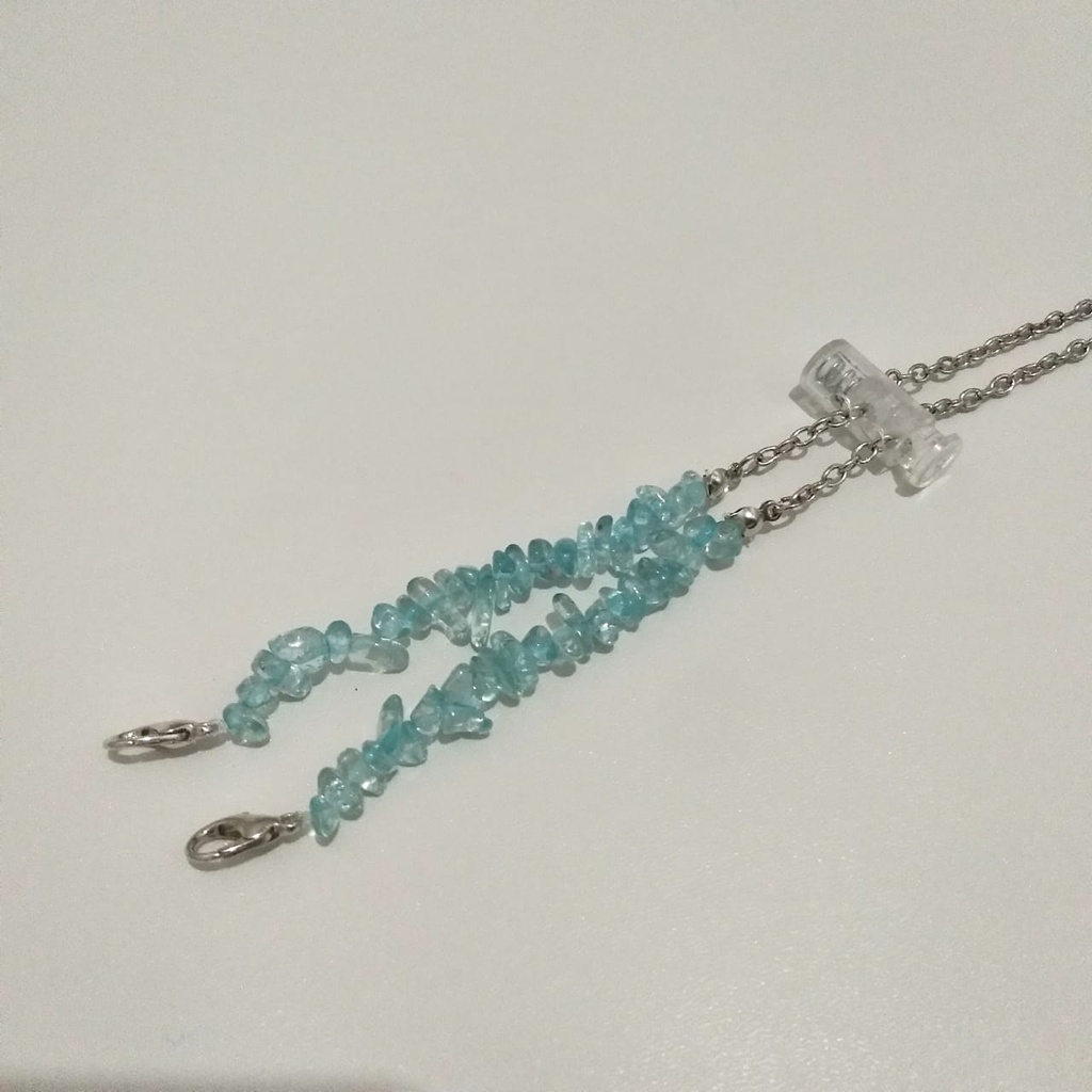 Strap Masker Konektor 2 in 1 Rantai Batu Pecah / Kalung Masker 2 in 1