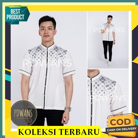 Baju Koko Cowok Lengan Panjang||Koko Batik Pria Lengan Panjang-Koko Cowok Bordir-Koko Cowok Bahan Ka