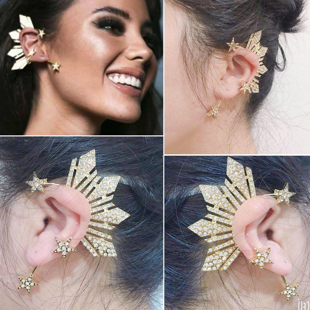 NICKOLAS1 Manset Telinga Wanita 1pcs Perhiasan Telinga Kanan Besar Anting Cewek