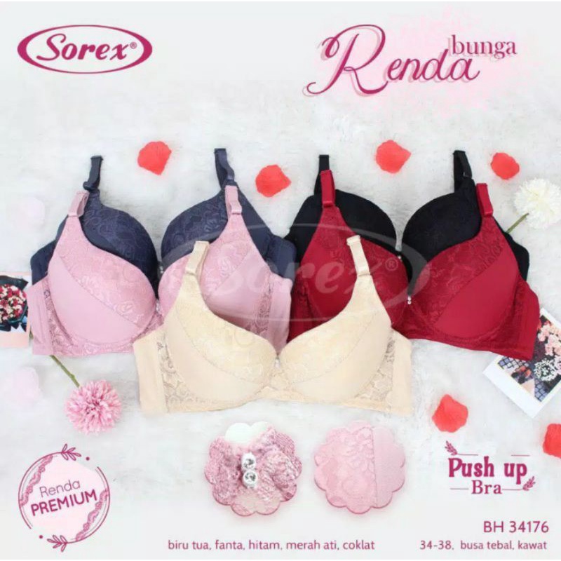 Harga Bra Sorex Busa Tebal Push Up Kawat Terbaru Februari 2024