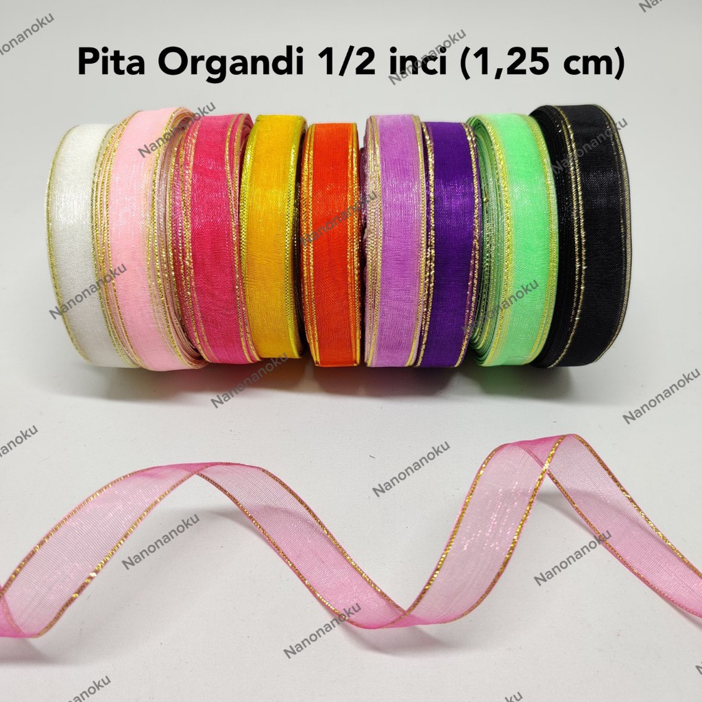 Pita Organdi 1/2 inch (1,25 cm) LIS MAS Organza