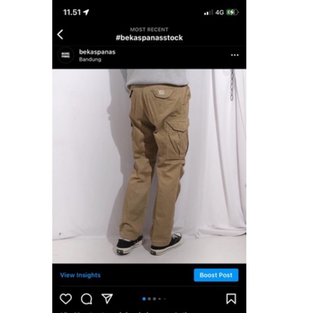 Celana Panjang Gl*bal W*rk Cargo Pants Bekaspanas