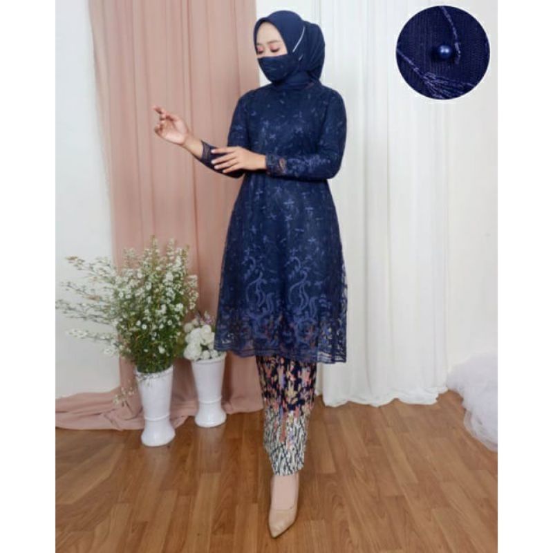 BA&gt; KEBAYA TUNIK TULLE/KEBAYA WANITA MODERN/KEBAYA WISUDA/KEBAYA LAMARAN by BA