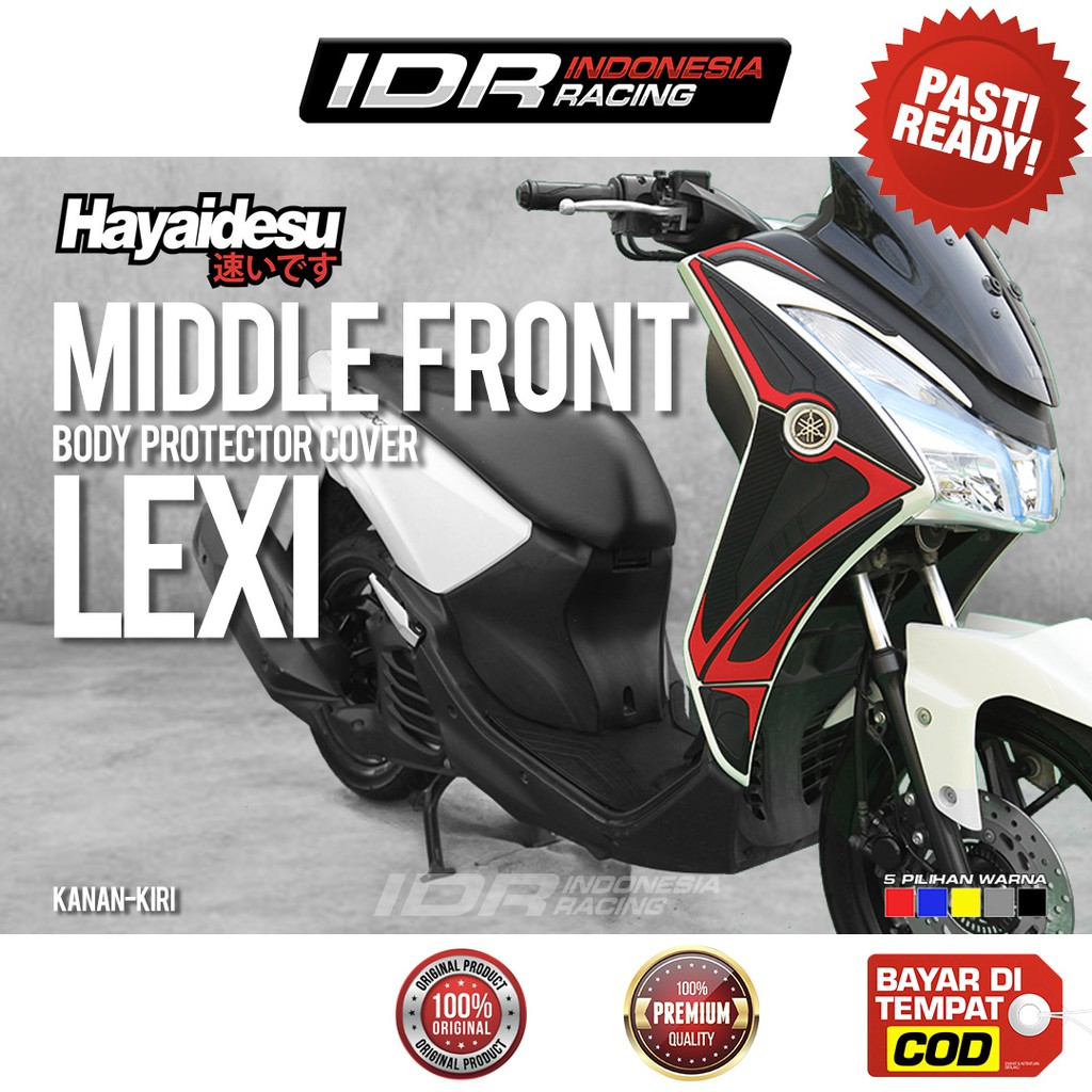 Hayaidesu Middle Front LEXI Kiri Kanan Stiker 3D Yamaha