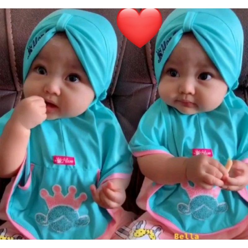 jilbab bayi anak "BELLA" Alena hijab | hijab bayi "Bella" original Alena hijab