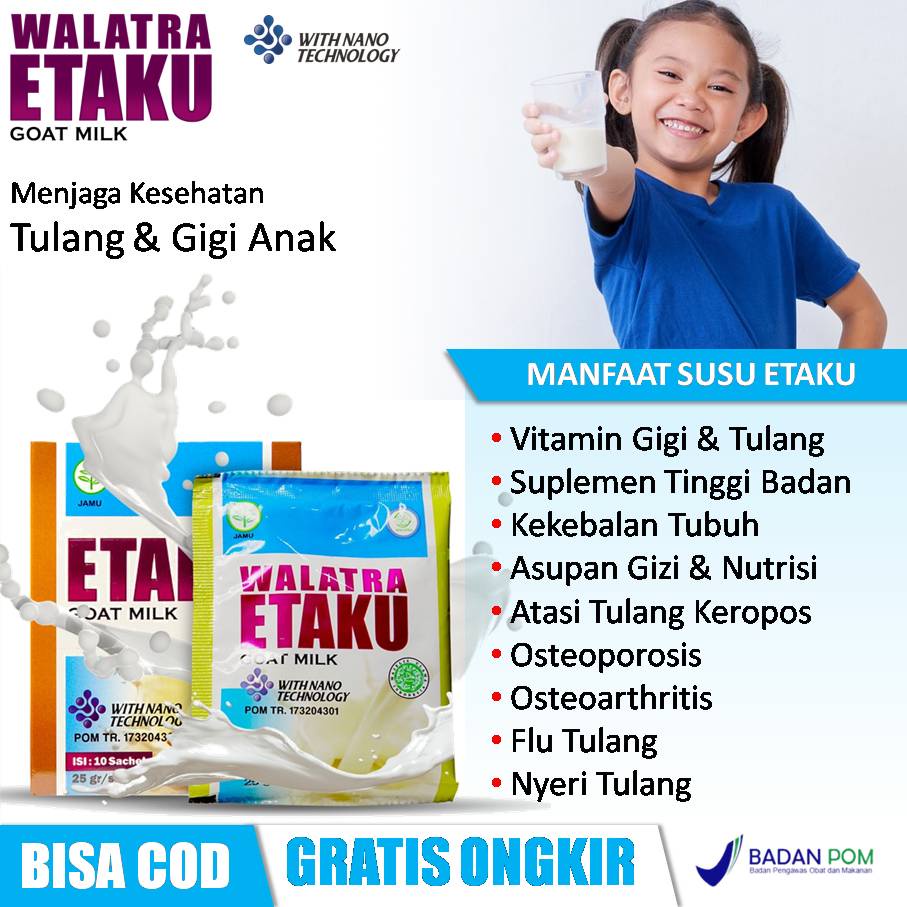 Vitamin Gigi Dan Tulang Untuk Anak, Susu Kalsium Untuk Tulang, Penambah Tinggi Badan, Obat Tulang Ke
