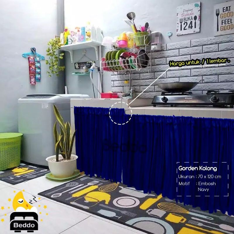 gorden penutup kolong dapur gorden kolong/gordeng/korden/gordeng/kolong