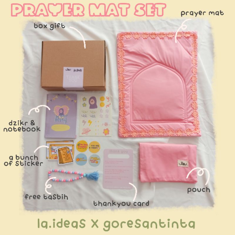 Prayer mat set / sajadah | la.ideas x goresantinta