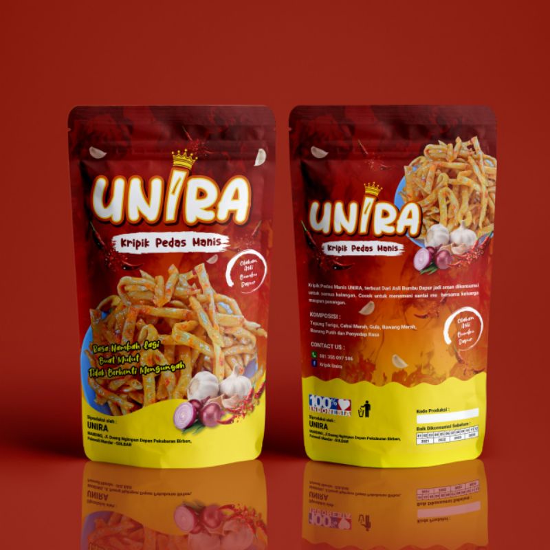 

KRIPIK UNIRA pedas manis