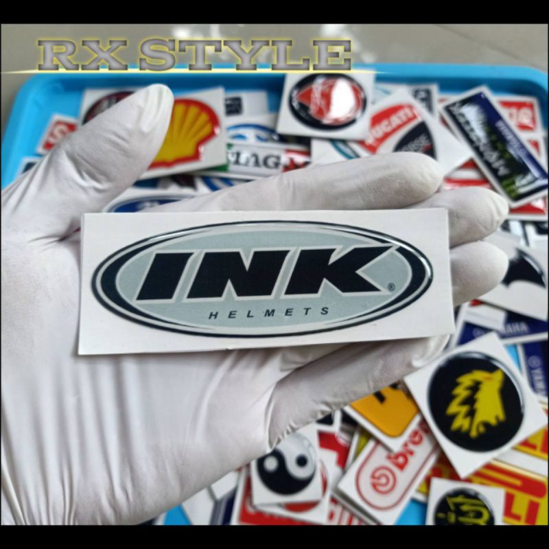 

Stiker timbul resin lentur sticker emblem INK