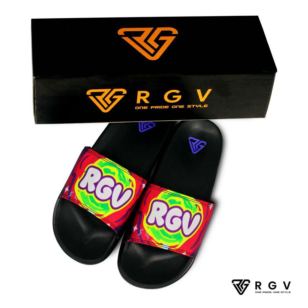 RGV - SANDAL PRIA DAN WANITA SLIDE SLIP ON SENDAL ANTI LICIN RINGAN SELOP FLAT GALAXY PURPLE