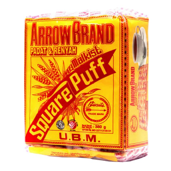 

UBM Arrow Brand Square Puff 350 gr Biskuit Malkist Padat dan Renyah Snack Murah