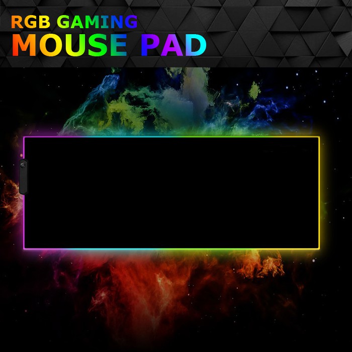 Mouse Pad / Mousepad Gaming RGB Eksta Large size 80cm x 30cm BLack