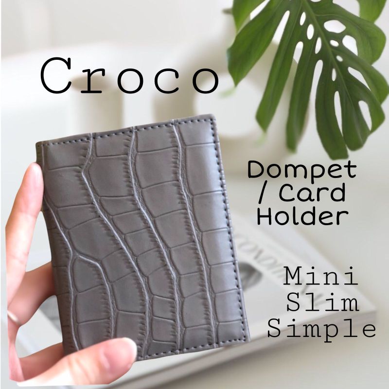 Dompet Kartu Card Holder Pria Wanita Mini Slim Simple Murah Meriah