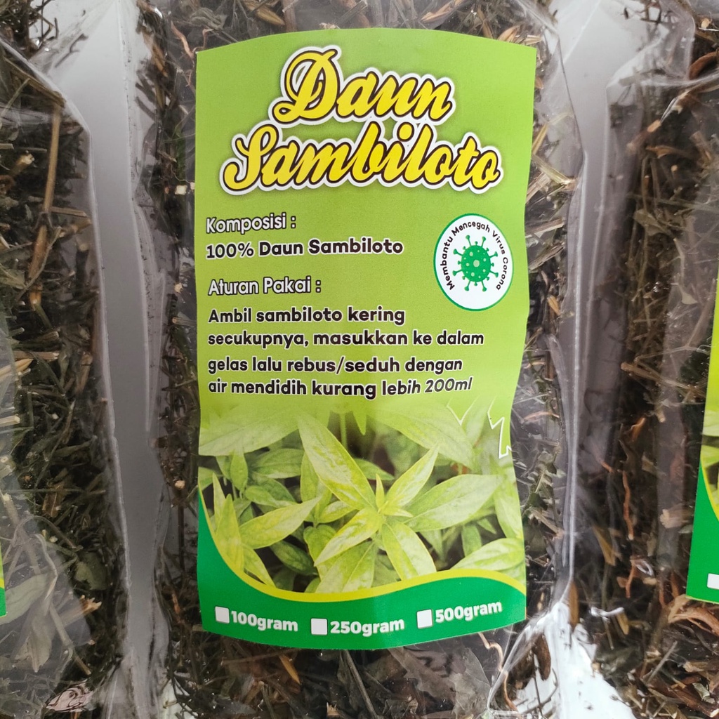 sambiloto herbal kemasan 100g