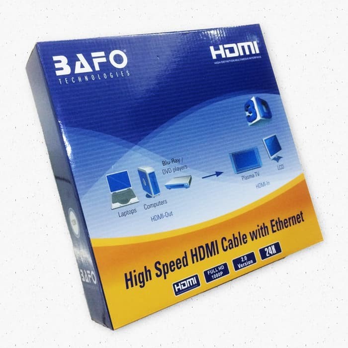 Kabel HDMI BAFO 10M Full-HD 1080p V2.0 HDMI to HDMI | By Astikom