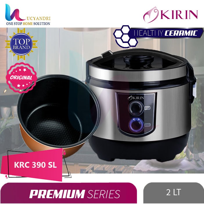 KIRIN RICE COOKER 2.0 LITER | KRC-390 CERAMIC ORIGINAL