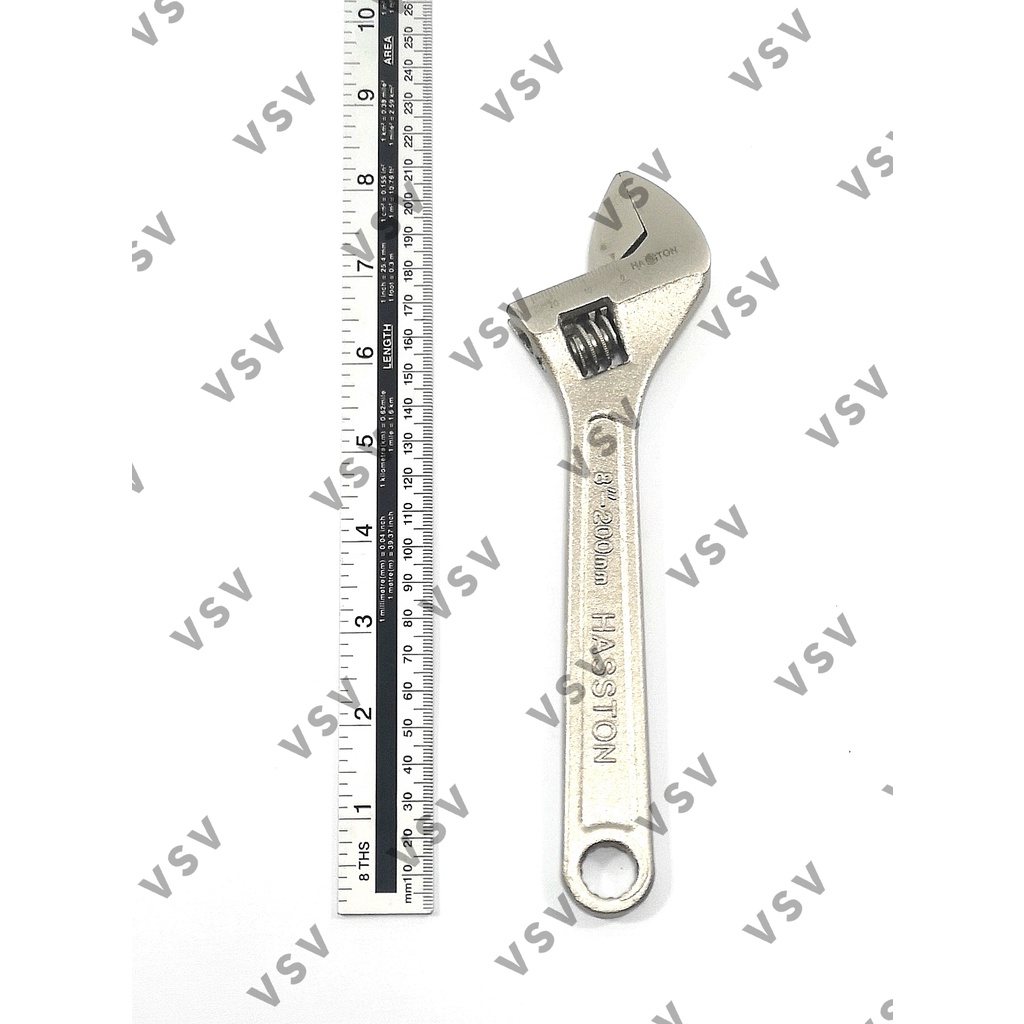 HASSTON Kunci Inggris 8&quot; (200mm) 1700-008 Adjustable Wrench 8&quot;