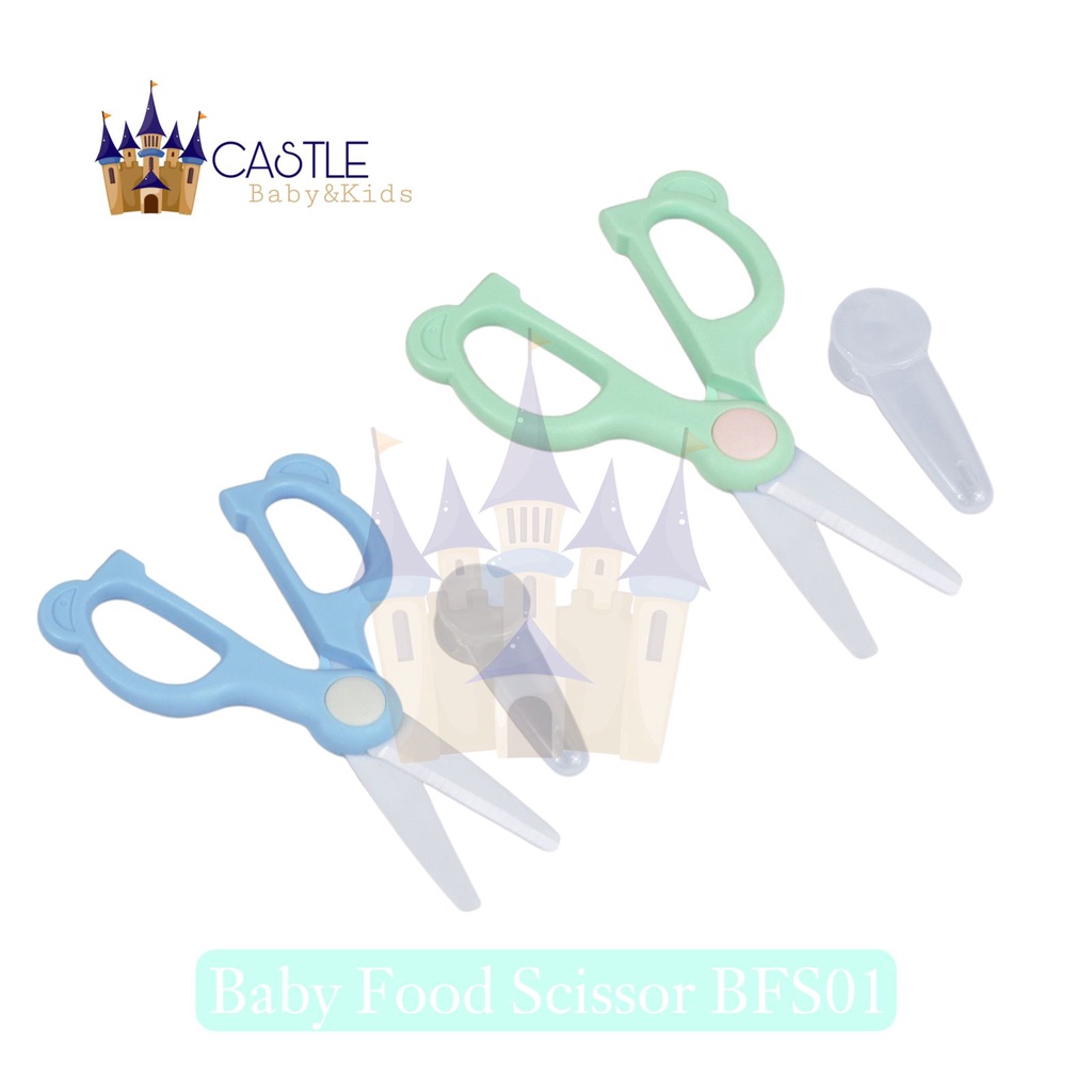 Baby Safe Ceramic Food Scissor BFS01 - Gunting Makanan Keramik Bayi