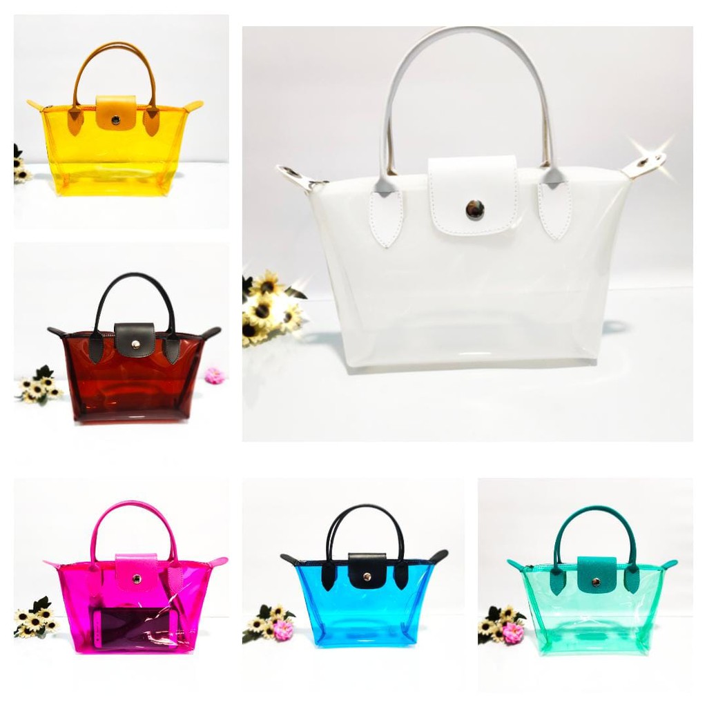 tas wanita slingbag mika pvc warna harga termurah ( premium )