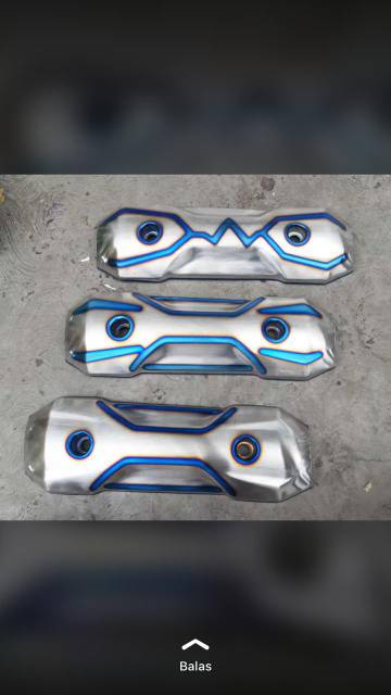 Tameng Knalpot Zoomer Beat Scoopy Vario Beat new fi CBS Scoopy new titanium