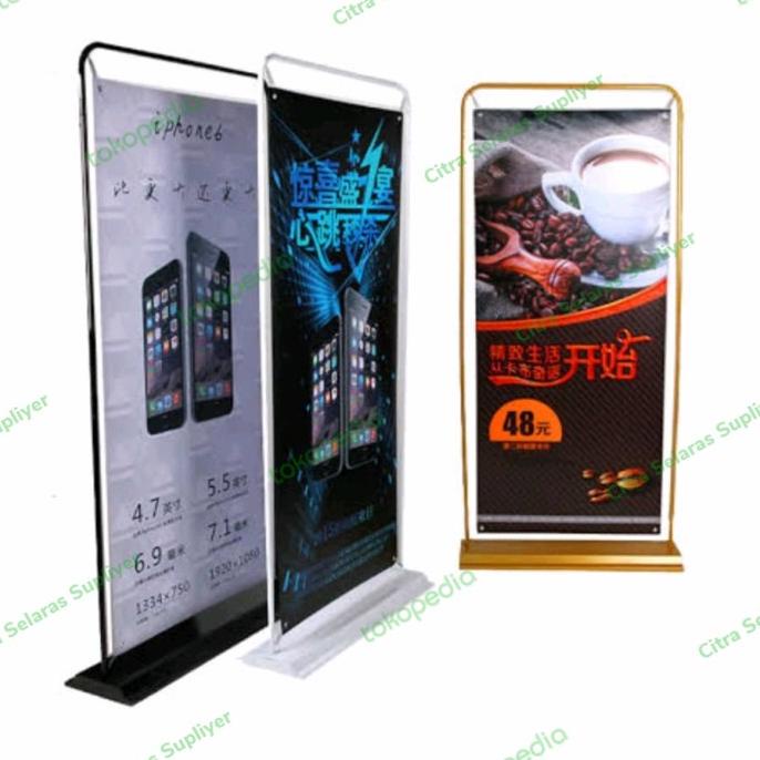 

Door Frame Banner/Standing Banner/Stand Frame 60x160 - Alas Besi, 60 x 160