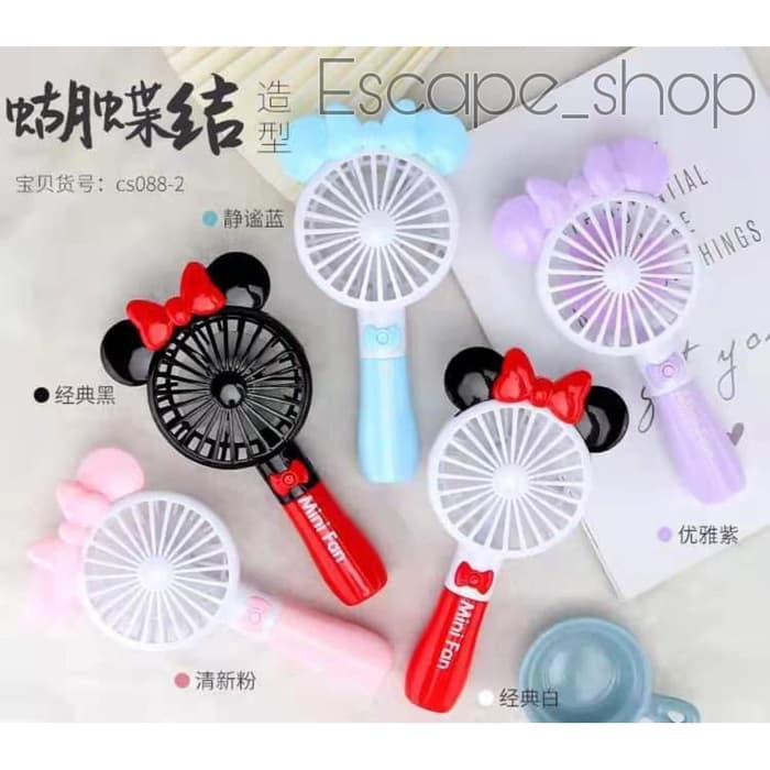 Kipas Angin Karakter Mickey Minnie Mouse Mini Fan Portable MICKEY pb
