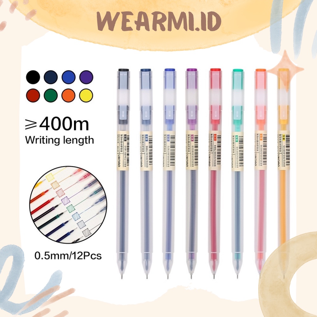 

1 pcs Pen Deli Color Gel Pulpen Gel 8 Warna Needle Tip 0.5mm Scrapbook Bujo Jurnal DIY- p2