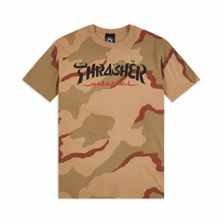 Thrasherrr Calligraphy Camo Tee