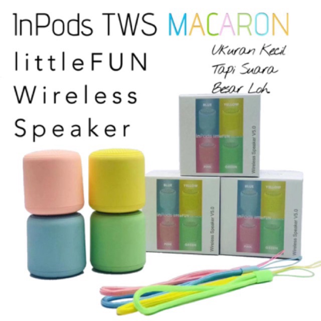 Speaker Bluetooth Macaron Inpods 12 Original Wireless Speaker V5.0 Inpods Tws