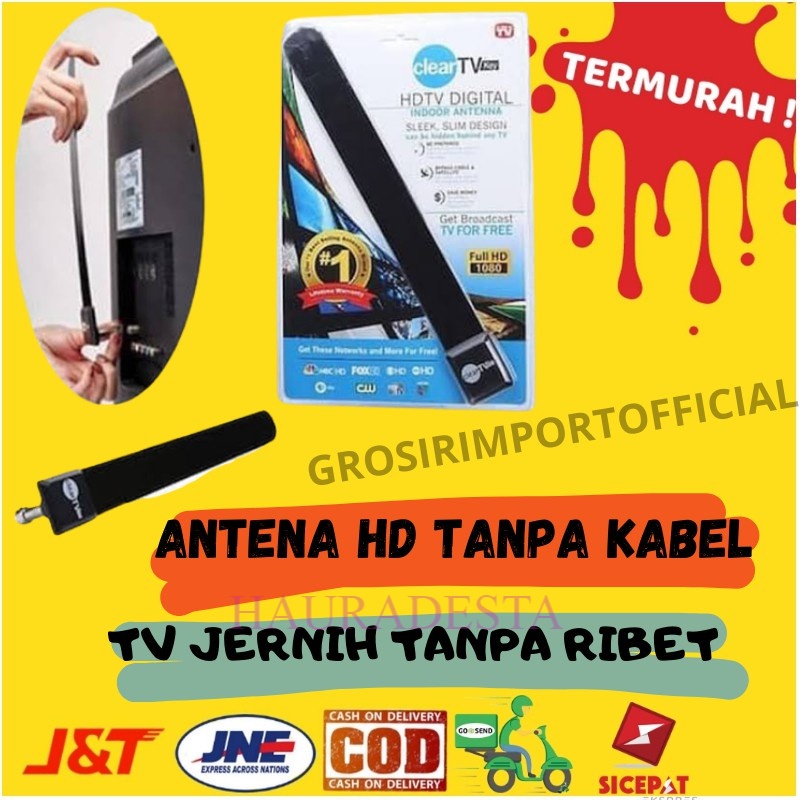 [BISA COD] Antena Televisi Indoor Hd TV Digital Antena HD Indoor Digital As ORIGINAL