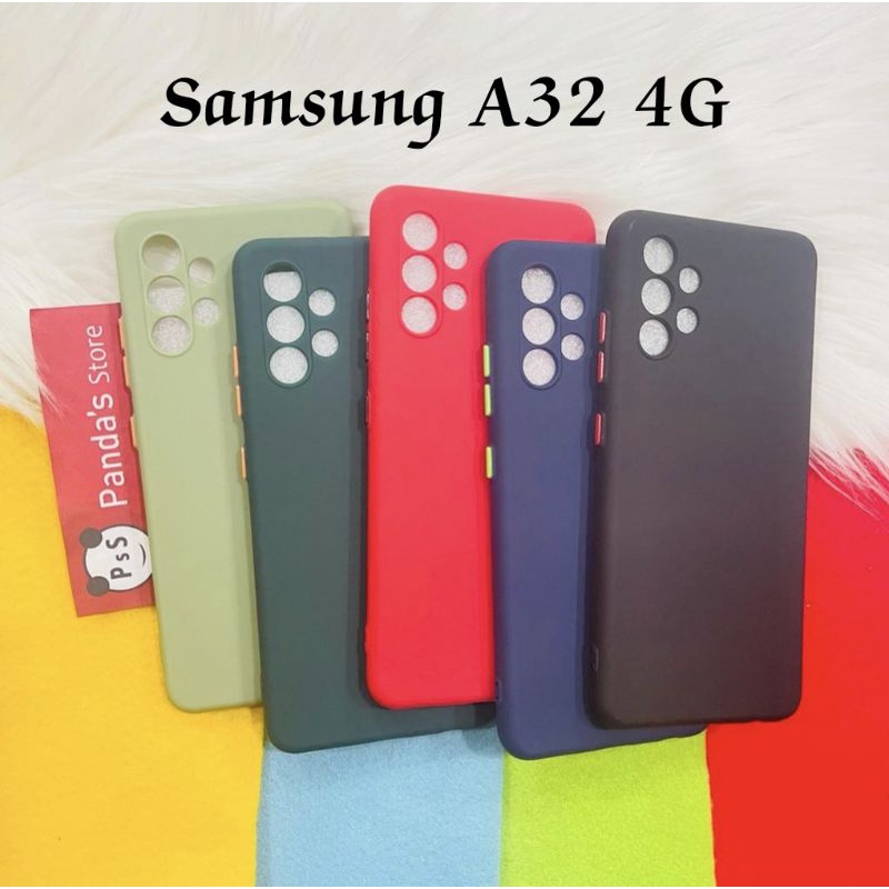 Case Samsung A32 4G Babycase + Pelindung Kamera, Makaron Full Color (PsS)