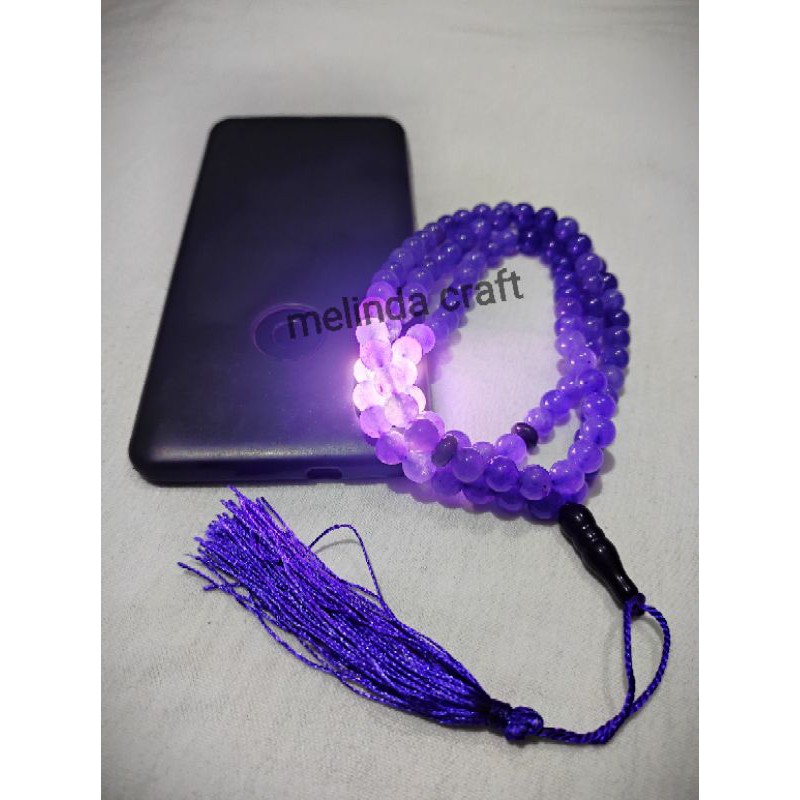 tasbih batu kecubung wulung asli