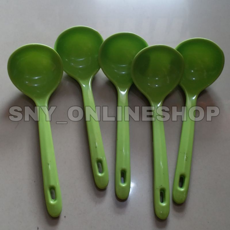 Irus Melamine / Irus Kuah / Sendok Sayur Melamine Hijau Golden Dragon