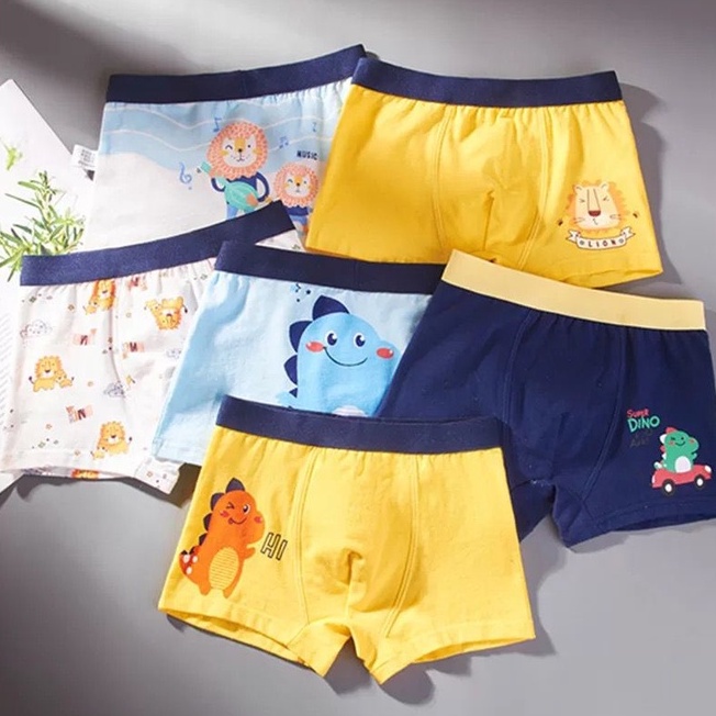 celana dalam anak laki laki   boxer anak motif kartun lucu   underwear kartun bahan katun import din
