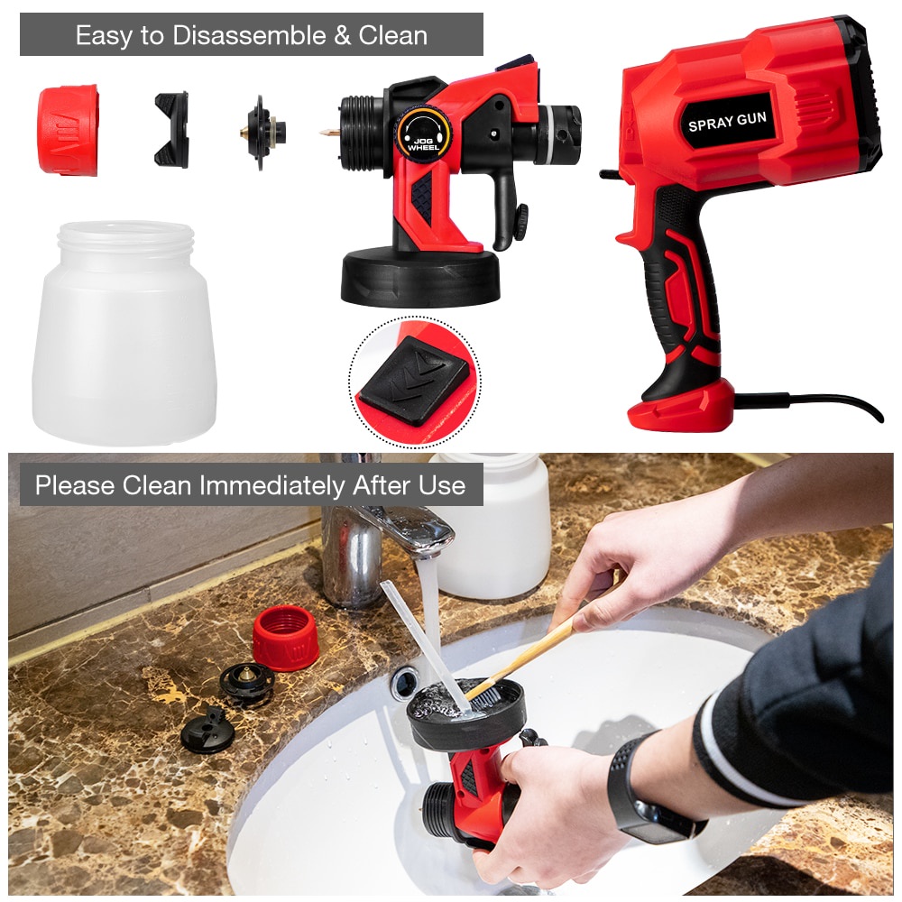 GS8u Afabeita Pistol Semprot Cat Dinding Pestisida High Power Spray Gun 1.8mm 800ml 550w - Cx31 Or-i