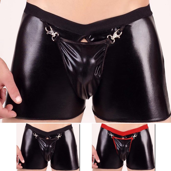 HOT SALE CELANA DALAM BOXER SEXY KETAT BAHAN KULIT UNTUK PRIA BEST SELLER