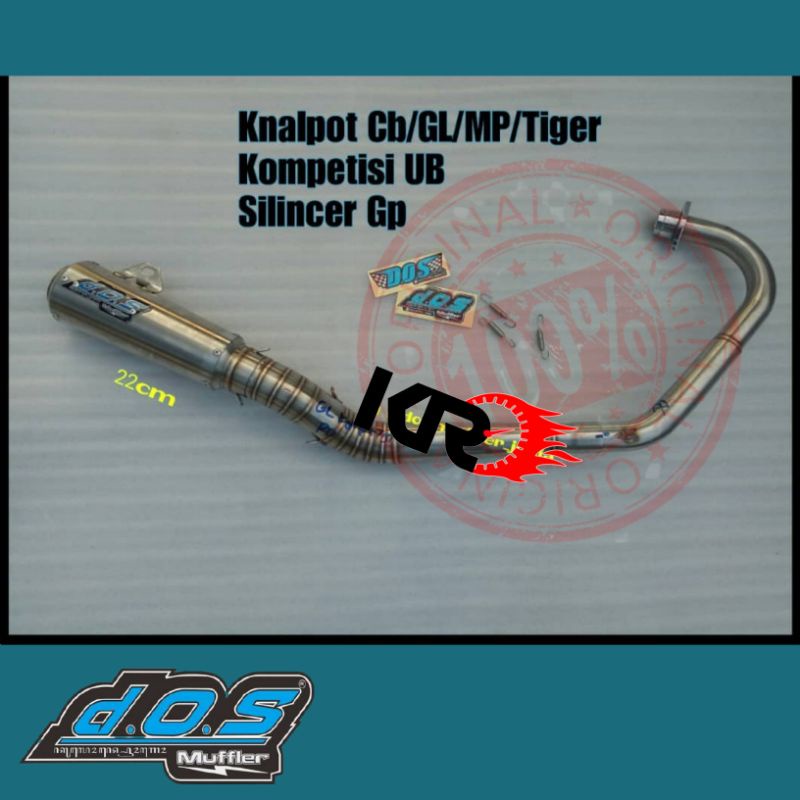 Knalpot DOS GL MP Tiger GL FFA Silincer GP Original DOS Yogyakarta