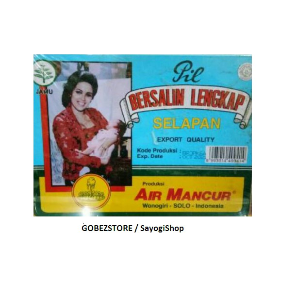 

Paket Pil Jamu Bersalin Lengkap Selapan Air Mancur Original