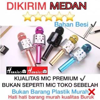 Medan Wster WS858 Mic Karaoke Bluetooth PREMIUM | Microphone WS 858