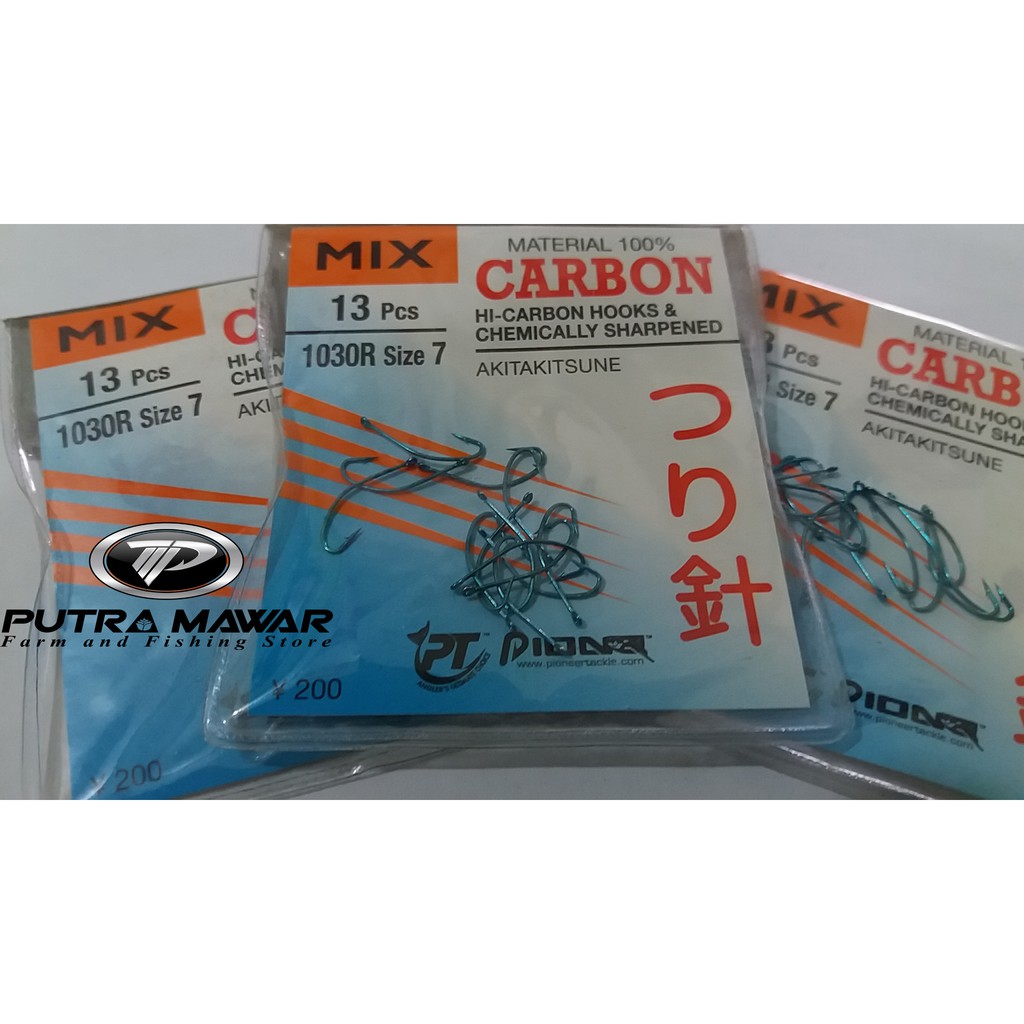 Kail Pancing Carbon MIX 1030R Akitakitsune atau Pancingan Pioneer Warna Biru Original