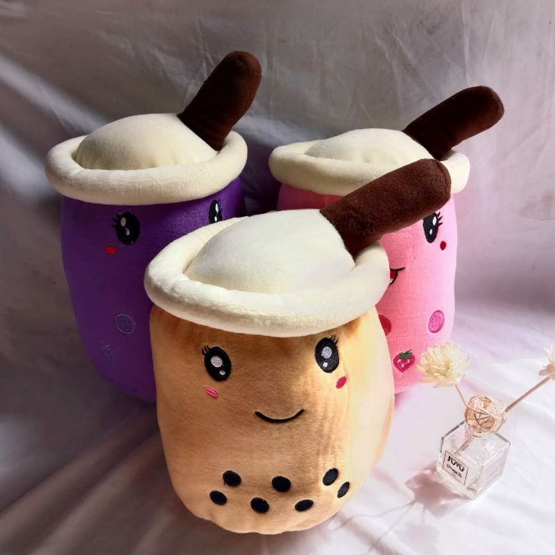 Boneka boba dan boba ice cream es krim kekinian lucu SNI