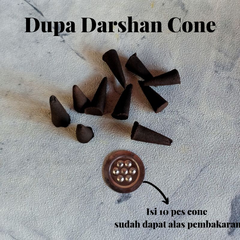 Dupa Darshan Cone / Hio / Dupa Kerucut / Dupa Tumpeng / Darshan Aromatherapy / Dupa Bahar