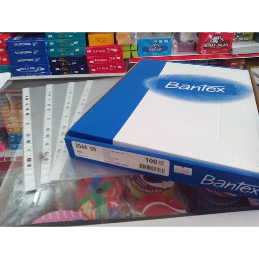 PP Pocket Bantex Ukuran Folio. Isi 100 Lembar. 2044. ANTI GLARE / KASAR